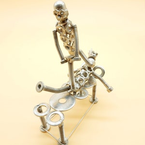 Physiothérapeute en sculpture sur métal, ostéopathe, remise en cadeau de physiatre, art de cadeau en cadeau de physiothérapeute image 8