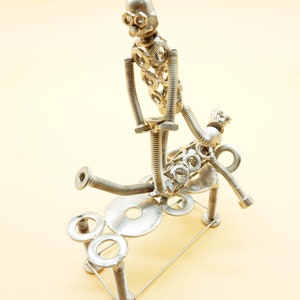 Metal sculpture physiotherapist, osteopath, physiatrist gift rehabilitation, physiotherapist gift art metal sculpture metal image 6