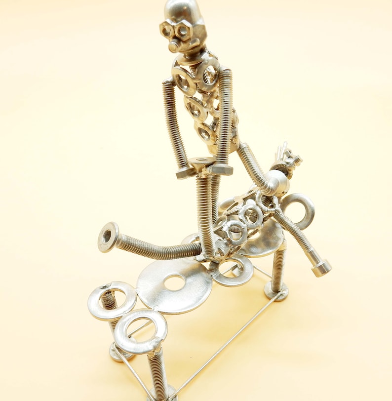 Physiothérapeute en sculpture sur métal, ostéopathe, remise en cadeau de physiatre, art de cadeau en cadeau de physiothérapeute image 6