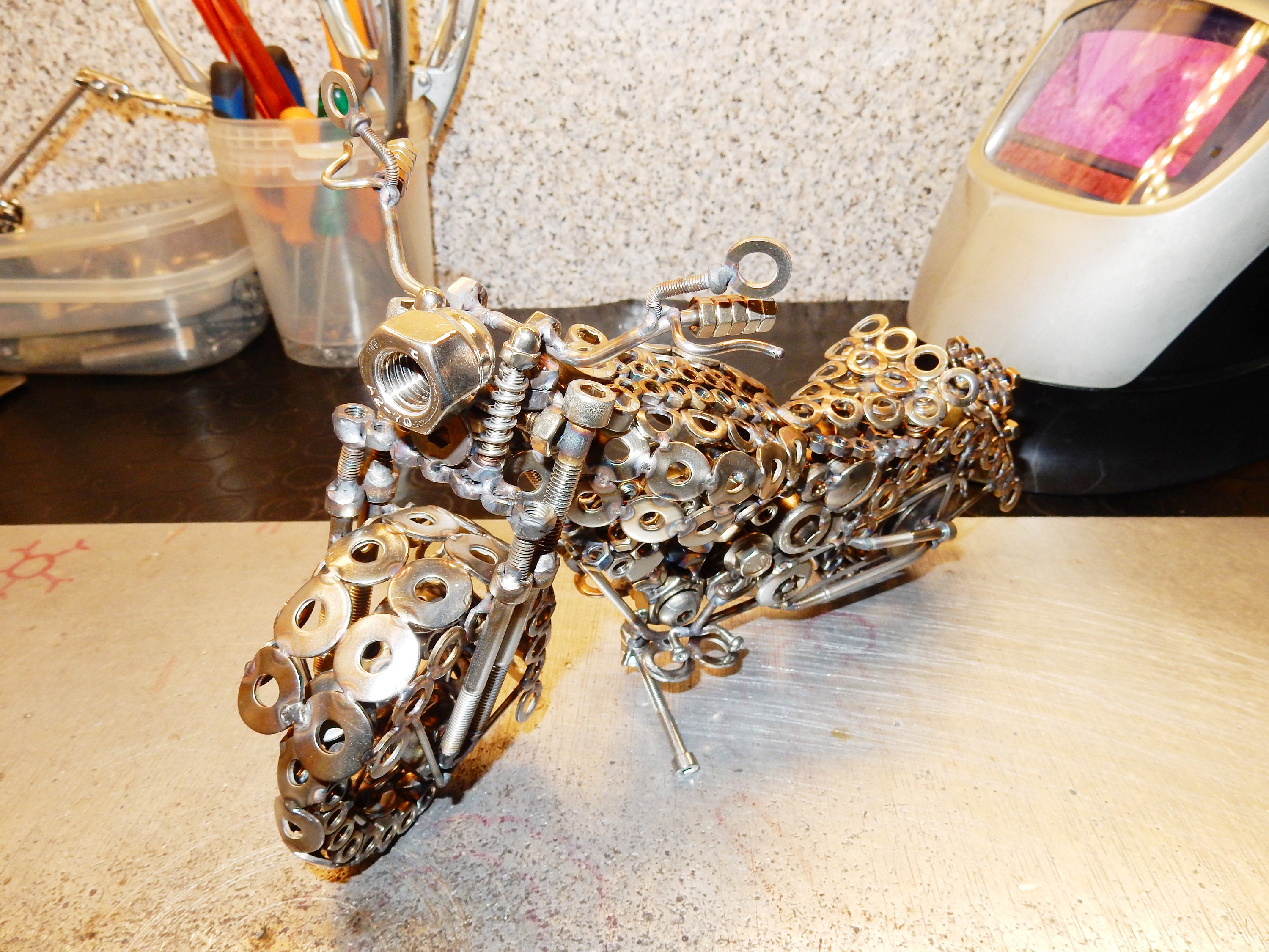 Motorcycle Precious Rust Wall Plaque object Picture Jewelry Harley Bedroom Deco Motorcycle Precious Rust Wall Plaque object Picture Jewelry Harley Bedroom Deco