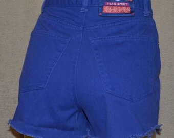 Jean Shorts Gitano Pep Club Junior's Size 9/10 High Waist Mom Jeans Cut Off Vintage 80's