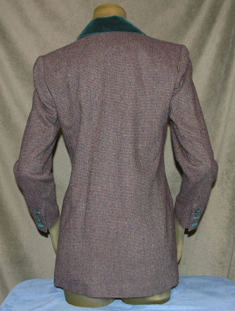 Party Houndstooth Blazer Holiday Career Vintage Blazer 1980/'s 1970/'s Good Condition Evening PETITE SOPHISTICATE