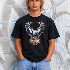 Harley Eagle T Shirt - Etsy