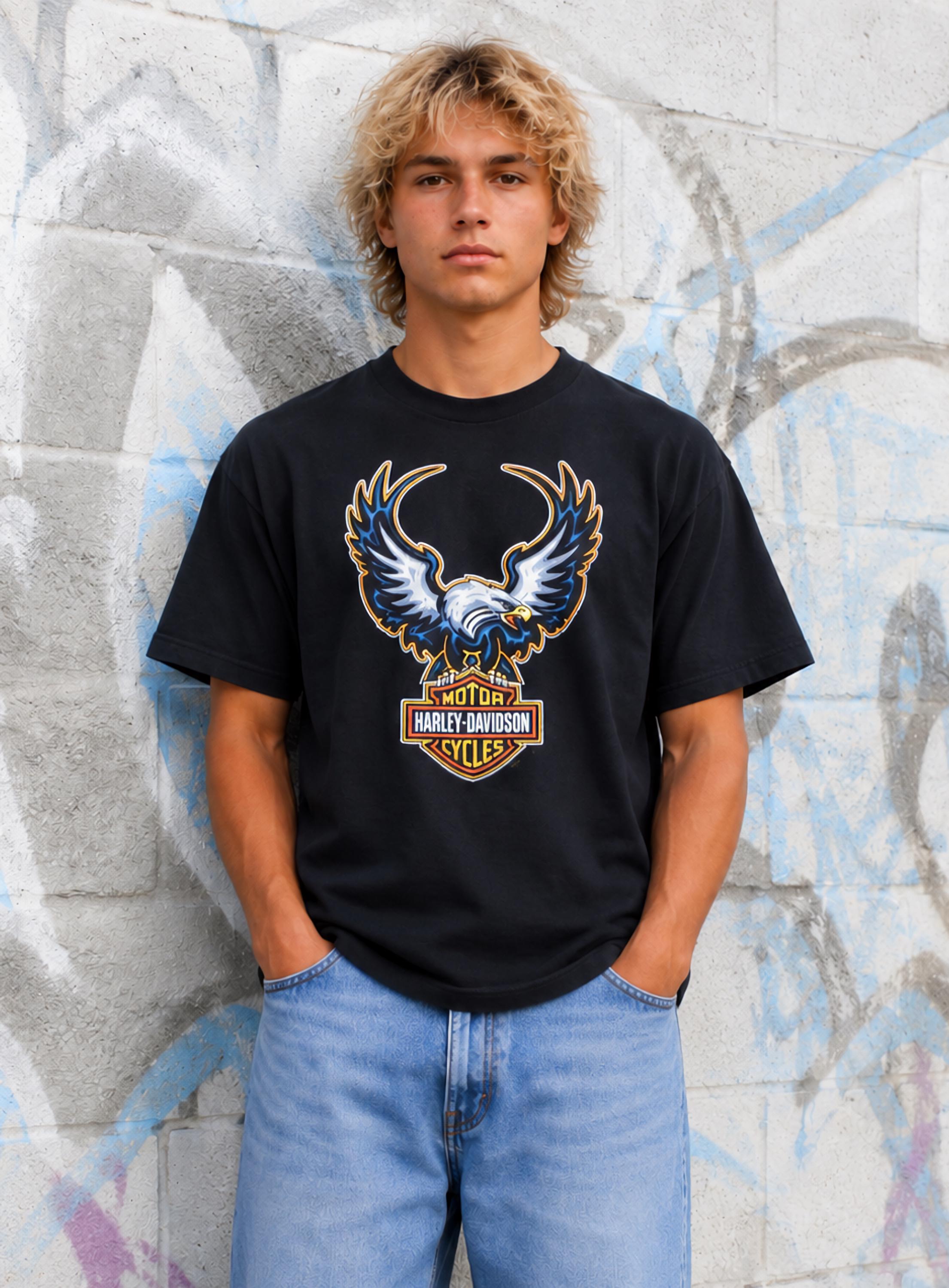Harley Eagle T Shirt - Etsy