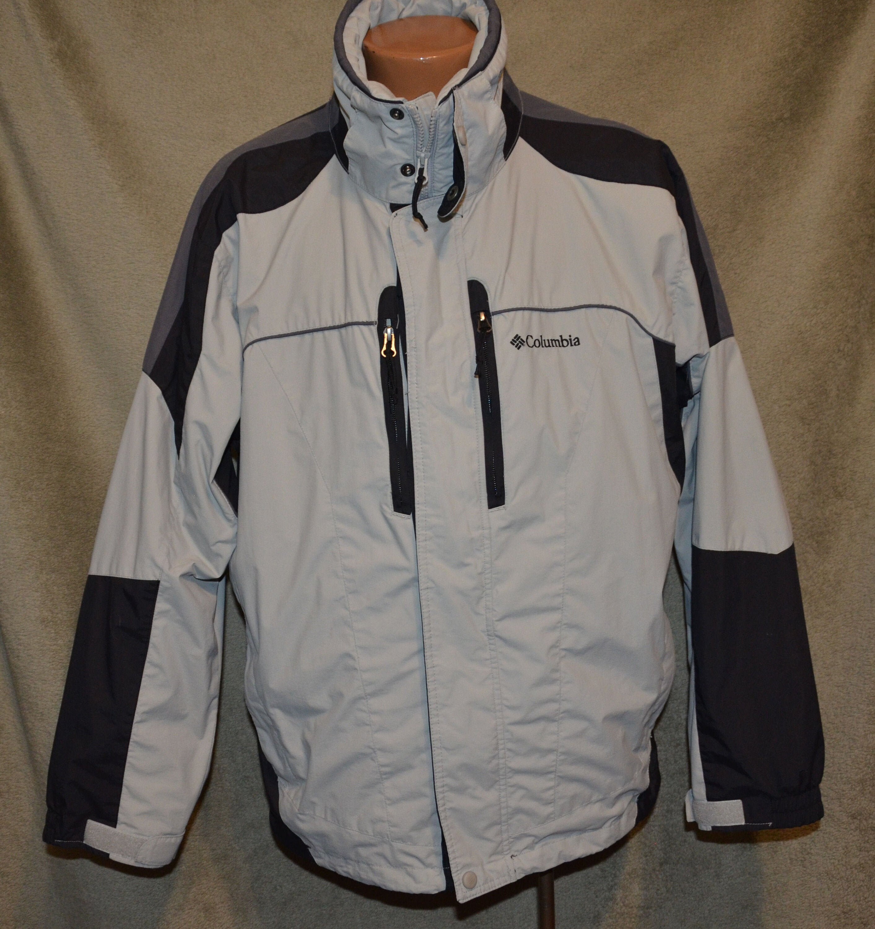 Columbia Interchange All Season Coat Ski Jacket Winter Parka Camping Zip Out Fleece Lining Nylon Outer Shell Mens Large Vintage GUC Etsy
