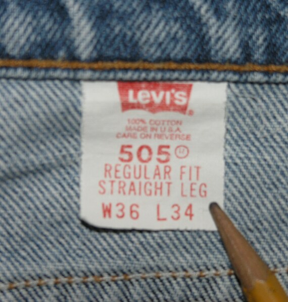 Levi's Vintage 505 Regular Fit Straight Leg Boyfr… - image 6