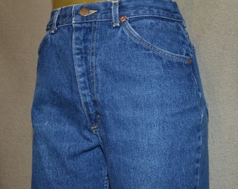 LEE High Waist Jeans Junior's Size 11 27x28.5 Scovill Zipper Union Made USA 1970's