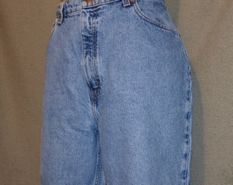 Vintage Levi's 521 Jeans: High Waist Tapered Leg Size 14 Short, Made in USA