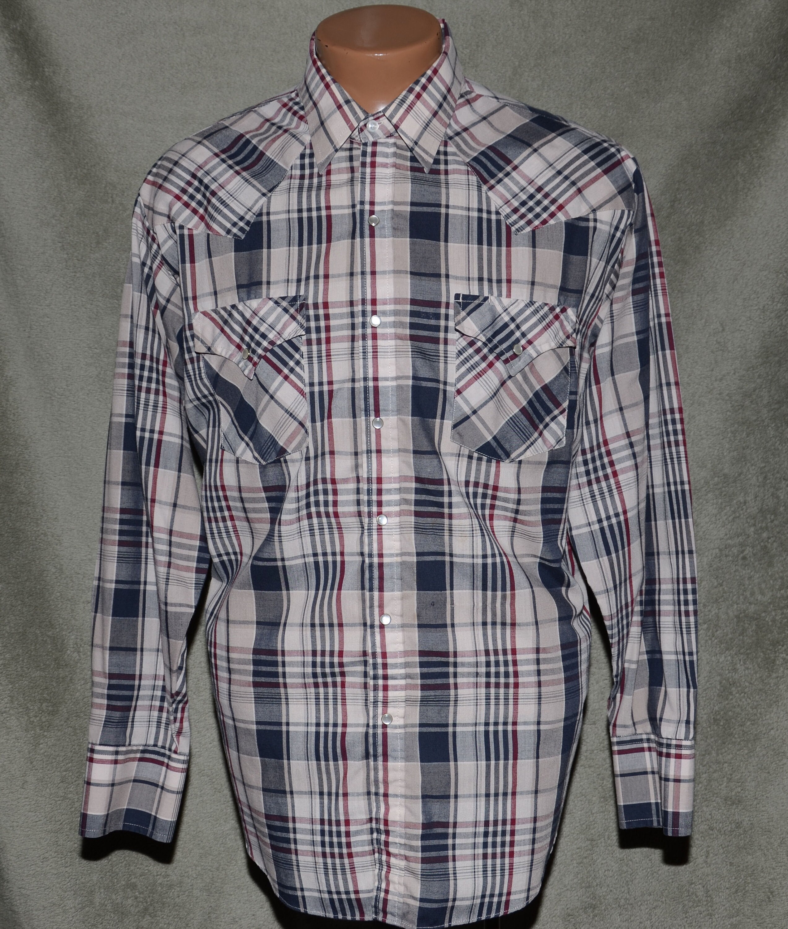 vintage pearl snap cowboy shirt