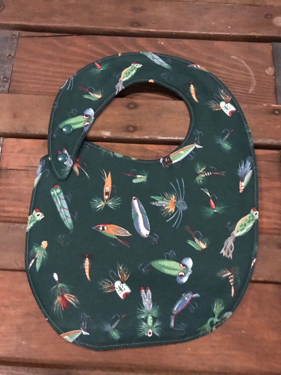 Fishing Lure Baby Bib Etsy