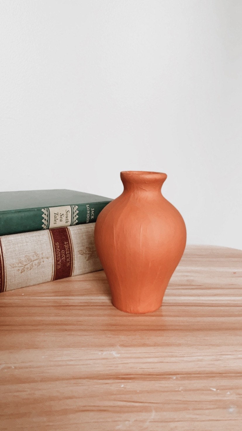 Rust colored vase | Etsy