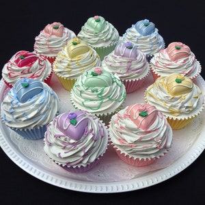 Sweetheart Cupcake Fakes in 6 Colors