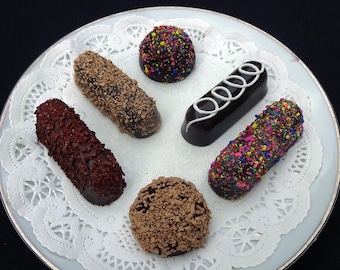 Fake 6 Pc. Dark Chocolate Slim Jims Candy Set