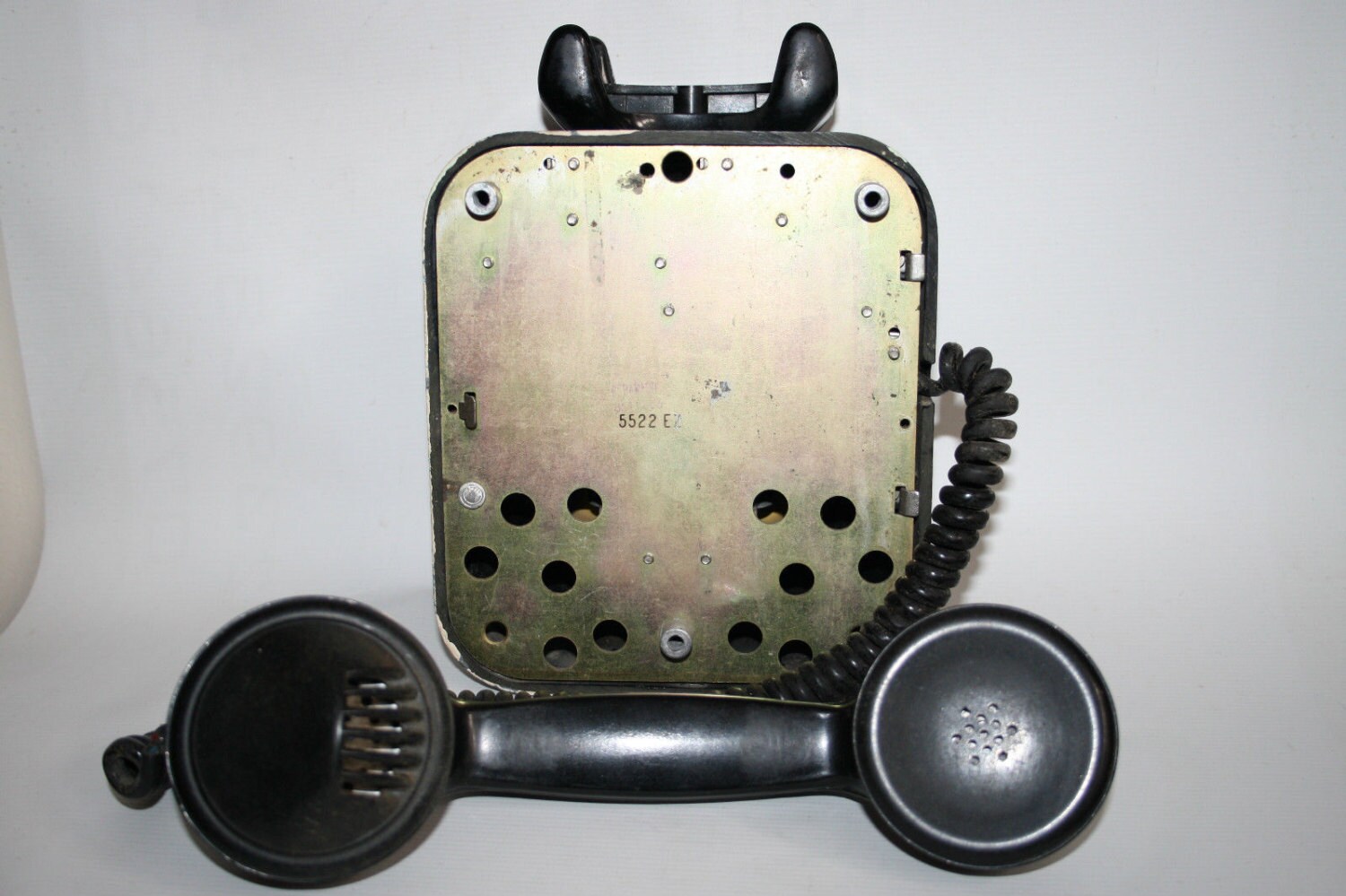 Black Vintage Retro Analogue Wall Hanging Phone Bakelte Body Etsy UK