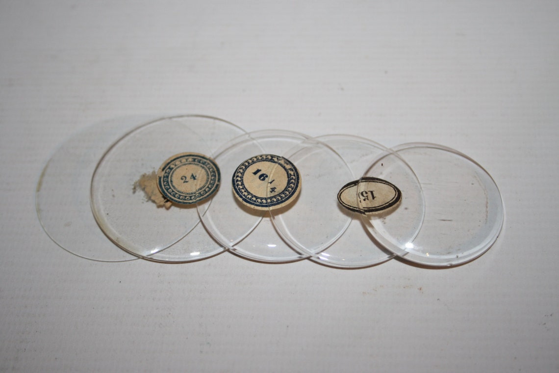 Vintage Pocket Watch Glass Flat Bend Clear Retro Old Repair Etsy