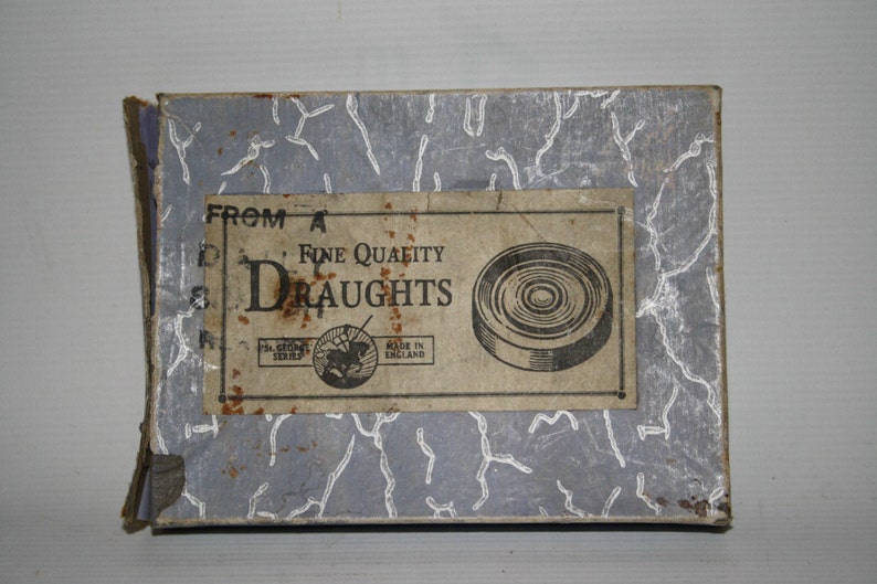 Collectable Vintage St George Fine Quality Draughts Game Boxed Made in England