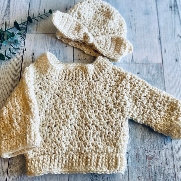 Baby girl cream sweater Clearance