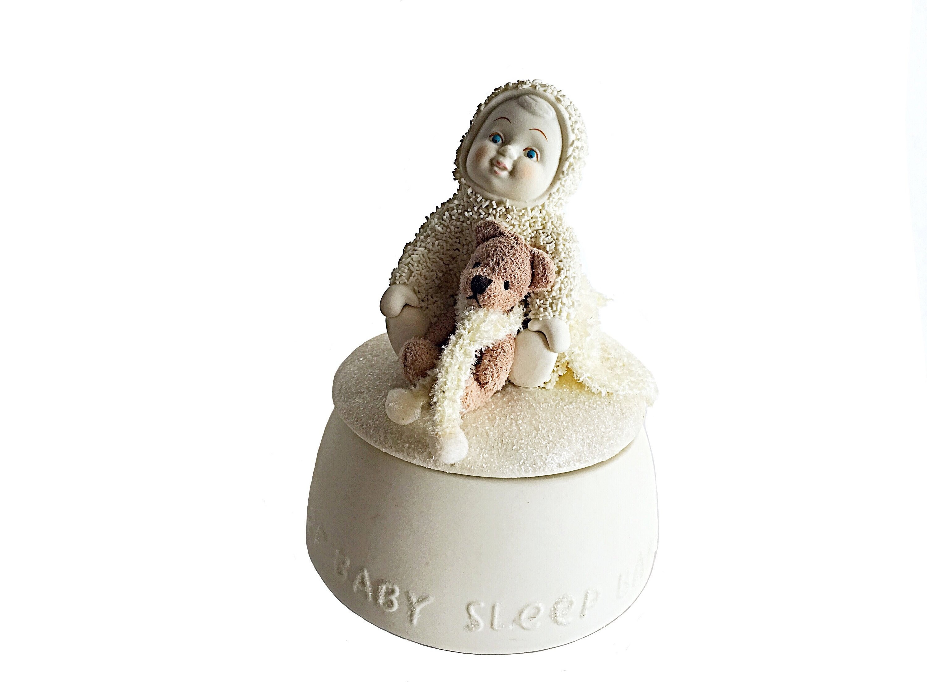 Angel Music Box Christmas Angel Baby Music Box Dept 56 Etsy