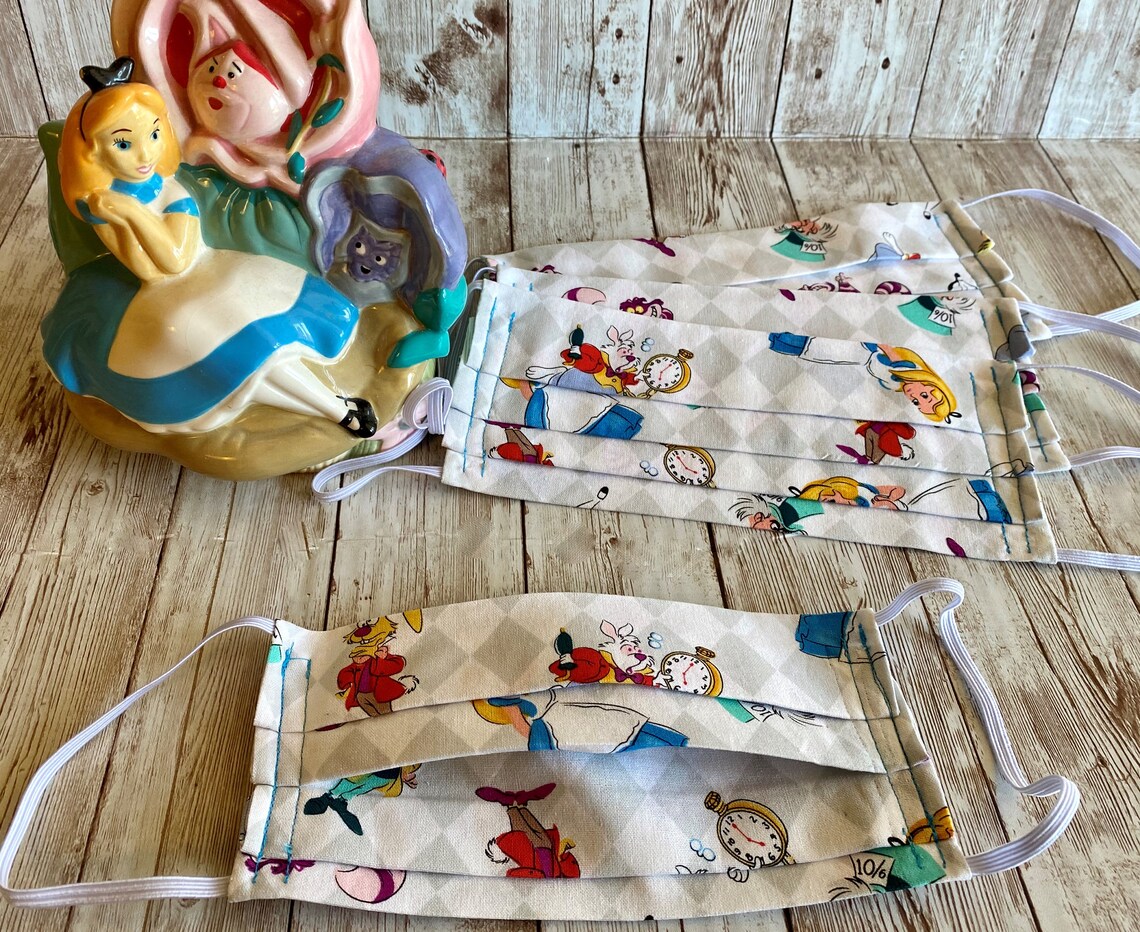 Disney Alice Adult Mask Alice in Wonderland Novelty Mask Etsy