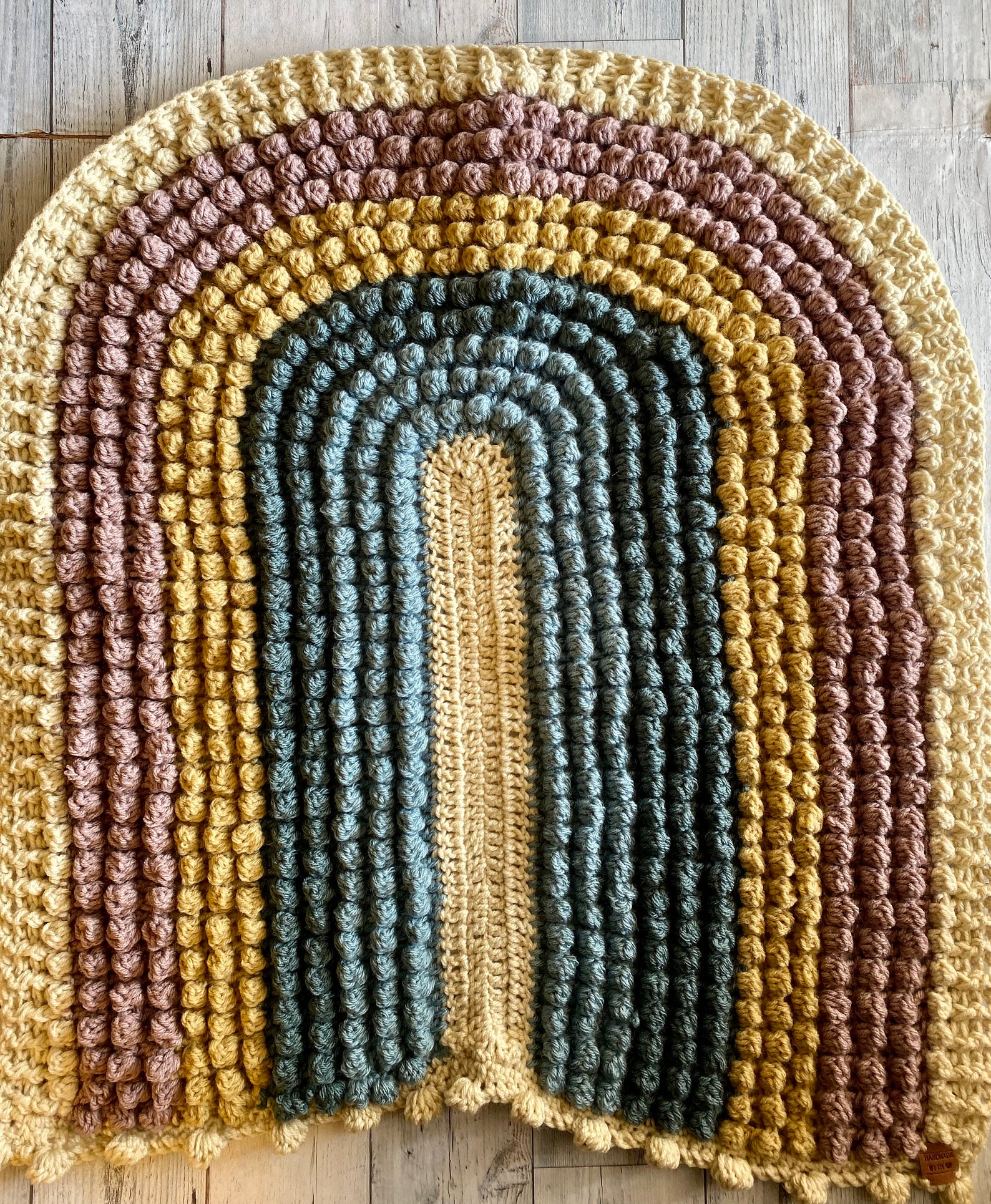 Crochet Rainbow Baby Blanket Boho Rainbow Baby Blanket New Etsy