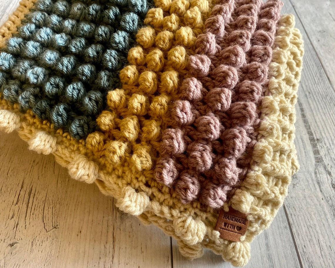 Crochet Rainbow Baby Blanket Boho Rainbow Baby Blanket New Etsy