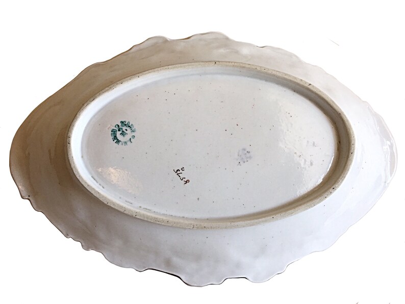 Victorian Bowl Victorian Anniversary German Serving Bowl Antique Bowl CT Germany Altwasser German Porcelain Antique German Bowl