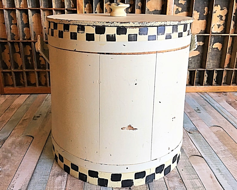 Barril Rústico Barril Primitivo Cubo de Hielo Vintage Cubo | Etsy