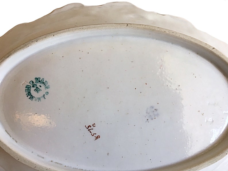 Victorian Bowl Victorian Anniversary German Serving Bowl Antique Bowl CT Germany Altwasser German Porcelain Antique German Bowl