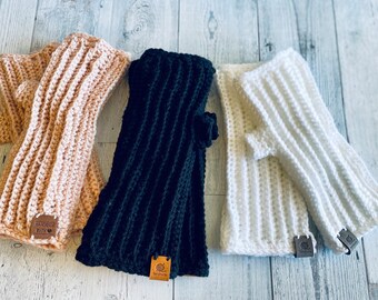 Crochet Fingerless Long Gloves, Unisex Fingerless Gloves, Knitted Gloves, Fingerless Ladies Gloves, Fingerless Mens Gloves, Crochet Gloves