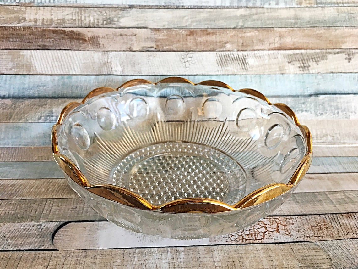 Vintage Manhattan Glass US Glass Bowl Manhattan Glass Bowl Etsy