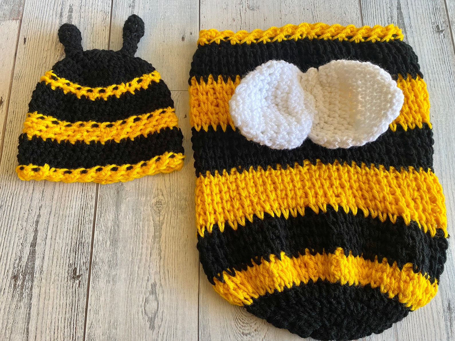 Bumble Bee Infant Swaddle Bee Costume Newborn Photo Prop Etsy
