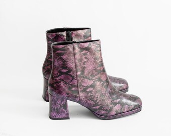 handmade snake boots