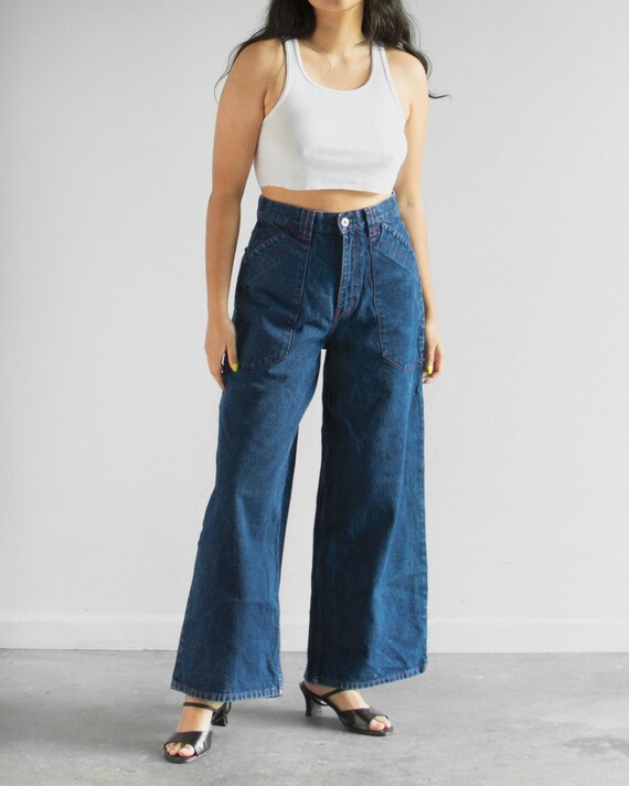 tommy hilfiger wide leg jeans