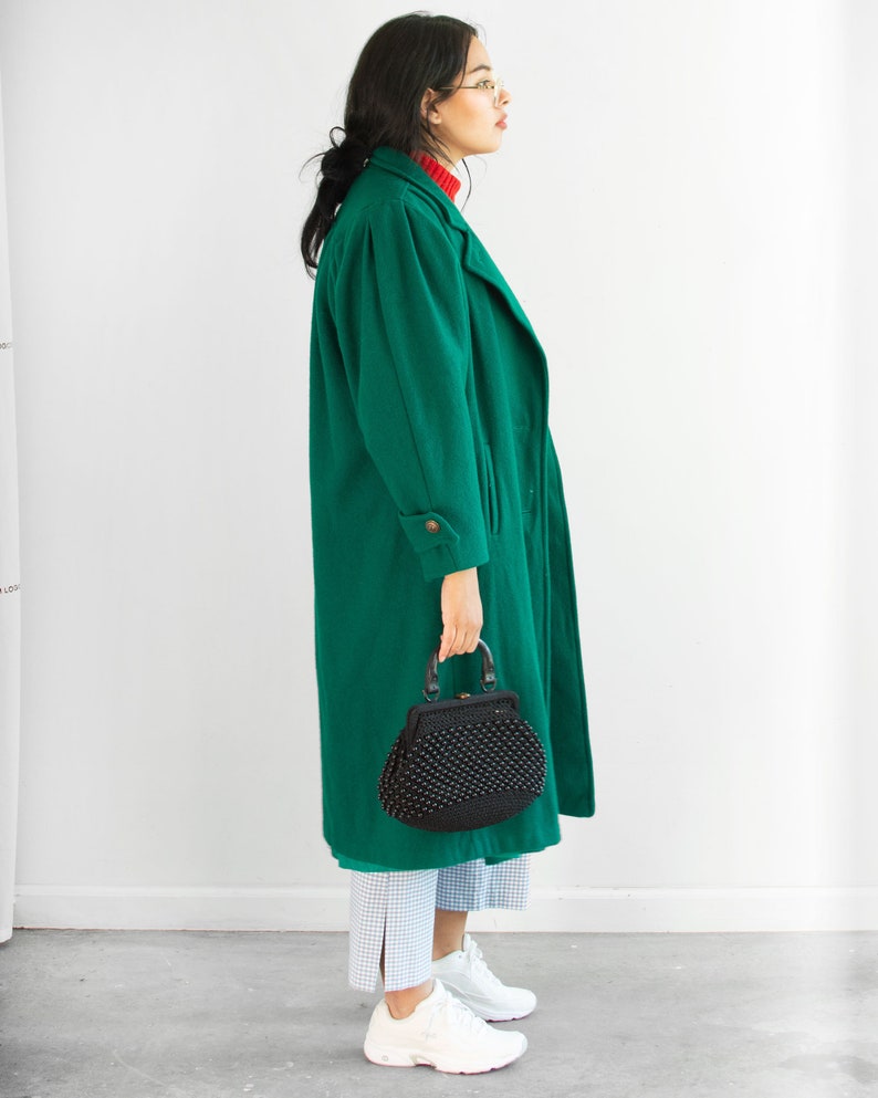 80s Evergreen Midi Coat Fits up to an Extra Large