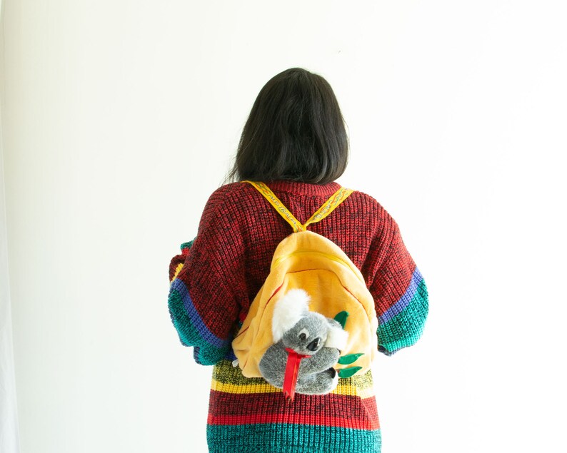 90s Australia Koala Plushie Backpack