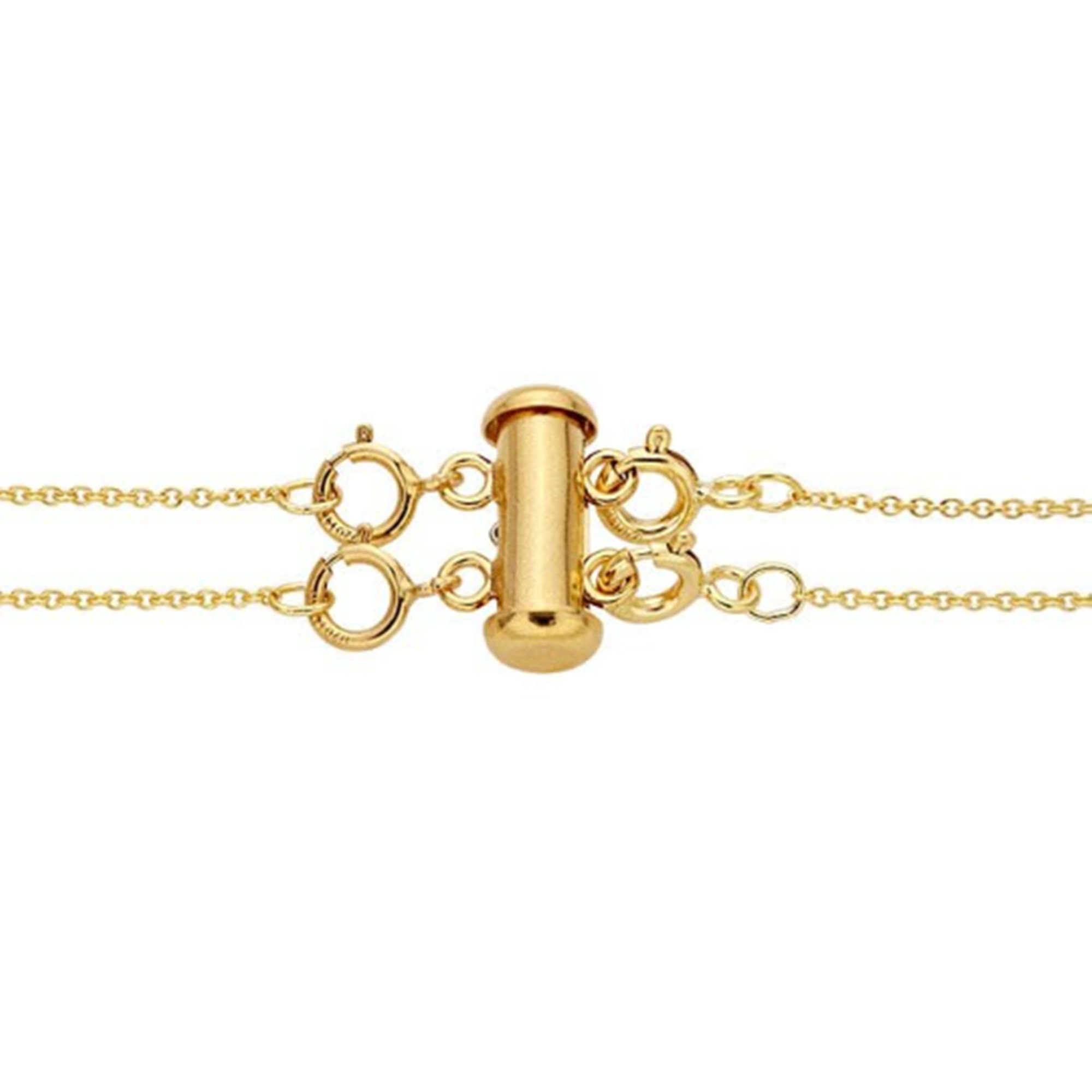 Layering Clasp, Gold Necklace Spacer Clasp, No More Tangle, No