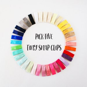 Hair Clip Set, Baby Hair Clips, Baby Bows, Pick Any 5 Baby Snap Clip, Tiny Clips, Small Infant Hair Clips, Pick Five