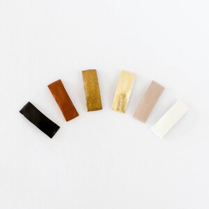 leather hair clips, Baby Hair Clips, Leather bows, leather hair bows tiny baby bows, YOU CHOOSE ONE, baby hair bows leather image 2