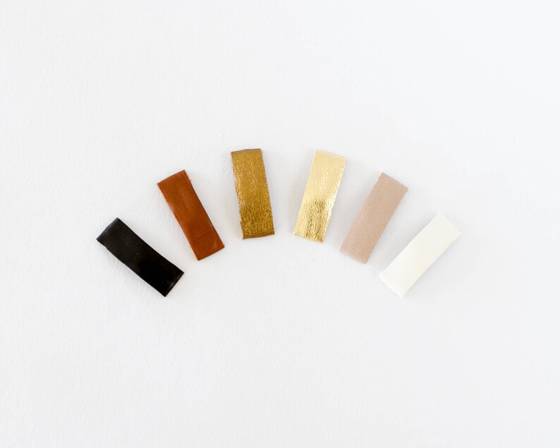 leather hair clips, Baby Hair Clips, Leather bows, leather hair bows tiny baby bows, YOU CHOOSE ONE, baby hair bows leather image 2