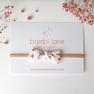 Baby Haarschleife Stirnband, Floral Haarbögen, Gaze Haarschleife, Baby Knoten Bogen Stirnband, Floral Baby Stirnband