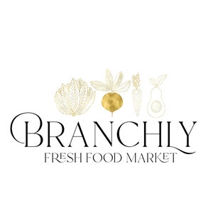 Food Logo, Fruit and Vegetable logo design, Grazing table logo design, Cafe logo, Catering logo, Cooking Logo, Premade Logo Design
