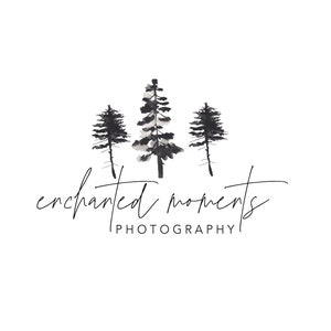 Photographer Logo and Watermark, Premade Logo Design, Business Logo, Custom Logo, Nature Forest Logo, Boutique Logo, Watercolor Logo