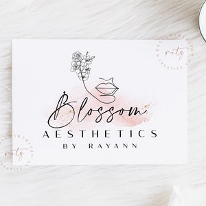 Logo Design, Beauty Logo, Esthetician Logo, Boho Logo, Wellness Logo, Aesthetics Logo, Floral Woman Logo, Boutique Logo, Business Logo