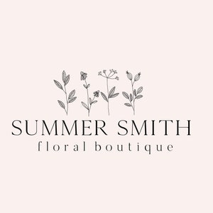 Botanical Logo Design, Elegant Boho Logo, Boutique Logo Organic Logo, Beauty Logo, Sustainable Logo, Wellness Logo, Apothecary Logo