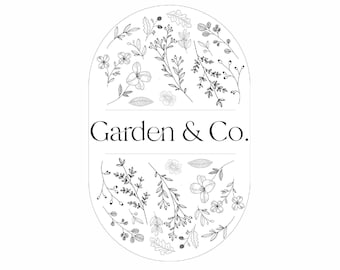Floral Boutique Logo Design, Organic Business Branding