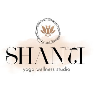 Wellness Logo, Lotus Logo, Yoga Logo, Watermerk Logo Ontwerp, Aangepast Logo Ontwerp, Life Coach Logo, Branding Pakket Kit, Holistisch Logo