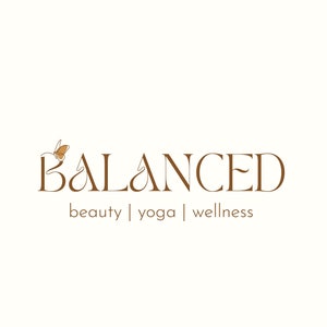 Wellness Logo Design, Butterfly Logo, Yoga Logo, Beauty Logo Design, Custom Logo, Branding Kit, Holistisch Logo, Boho Logo, Bedrijfslogo