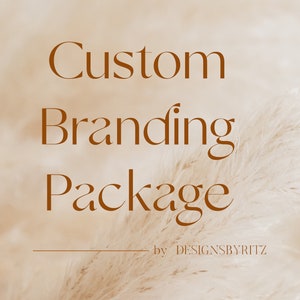 Custom Logo Design and Business Branding Kit, Modern Boho Logo, Wellness Brand Design