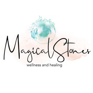 Crystal Logo Design, Moon Logo Design, Business Boutique Logo, Boho Logo, Photography Logo, Floral Logo, Apothecary Logo, Wellness Yoga Logo