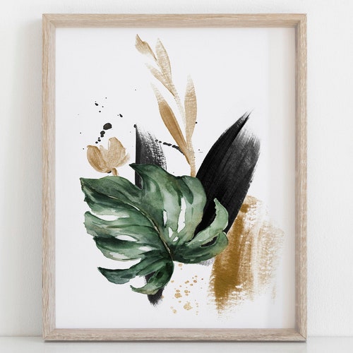 Watercolor Painting Printable Abstract Art Modern Wall Art Etsy